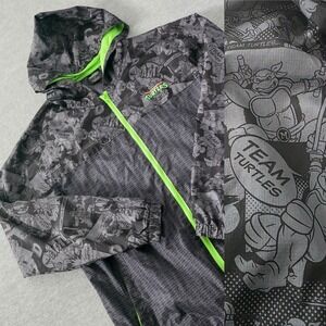 Nickelodeon Teenage Mutant Ninja Turtles TMNT Hooded Jacket Adult Large Gray